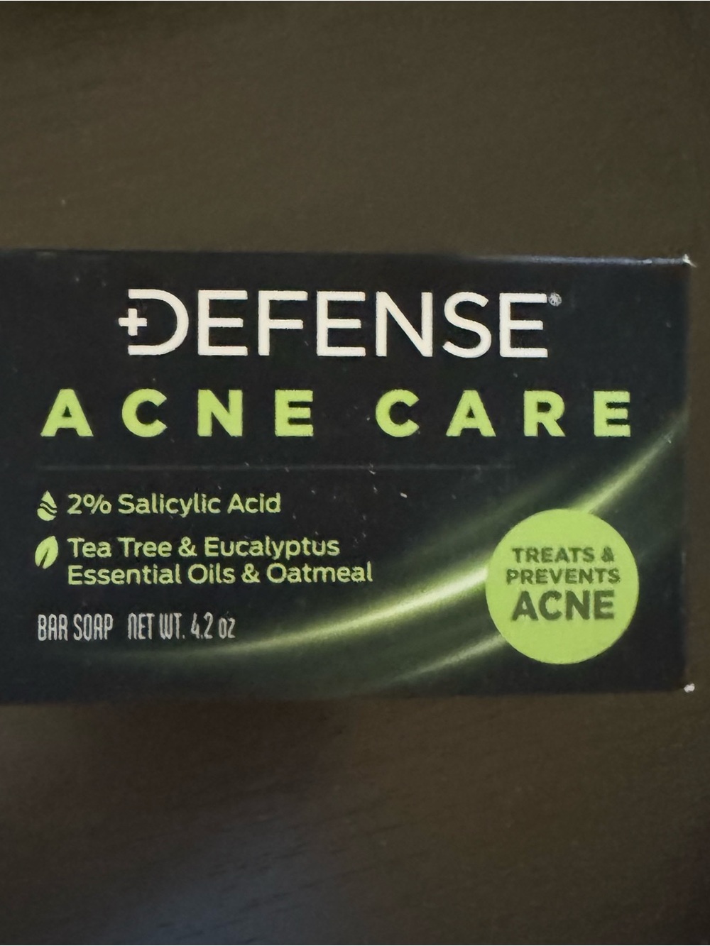 Defense Acne Care Bar Soap - Green